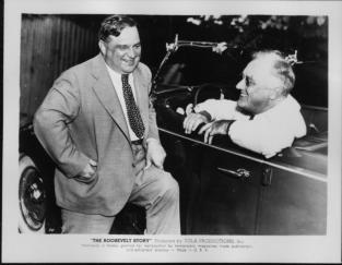Mayor Fiorello La Guardia with President Franklin D. Roosevelt, 1938. 